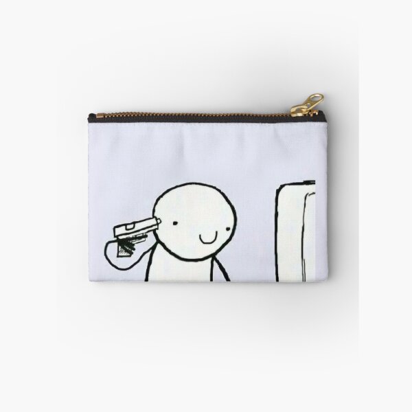 Item preview, Everything is Fine Funny Meme Stickman designed and sold by sassydropart.