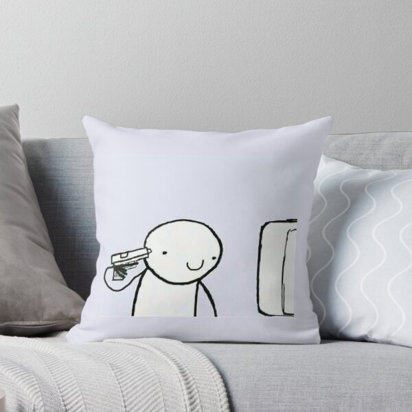 Item preview, Everything is Fine Funny Meme Stickman designed and sold by sassydropart.