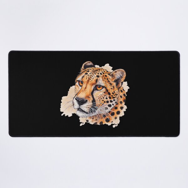 Item preview, Big cats, watercolor look, cheetah head designed and sold by Kirei-Lily.