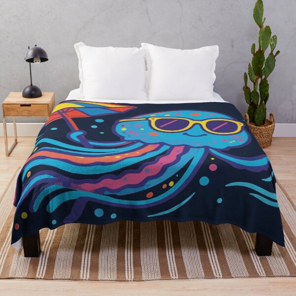 Item preview, Chilling Jellyfish with Sunglasses Beach Vacation Design designed and sold by chriswo-design.