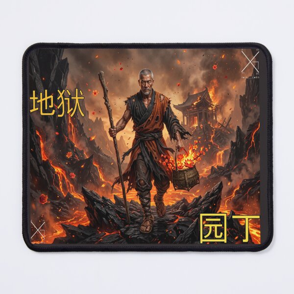 Item preview, Zen Master of the Eternal Flame - Epic Stoic Monk Volcanic Art designed and sold by XakoLabs.