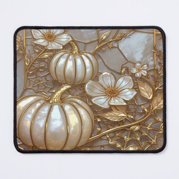 Item preview, Pearl Pumpkins Moon Stained Glass Style designed and sold by BriSher.
