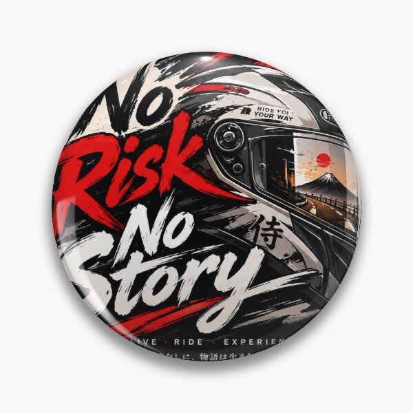 Item preview,     No Risk No Story Motorcycle Rider Sticker designed and sold by Zetz99.
