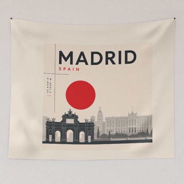 Item preview, Madrid swiss style poster designed and sold by CMYKStudio.