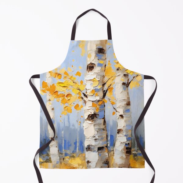 Item preview, Birch Trees Colorful Impasto-Style Digital Art Painting designed and sold by DEC02.