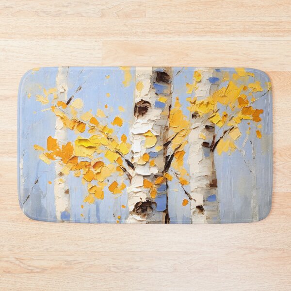 Item preview, Birch Trees Colorful Impasto-Style Digital Art Painting designed and sold by DEC02.