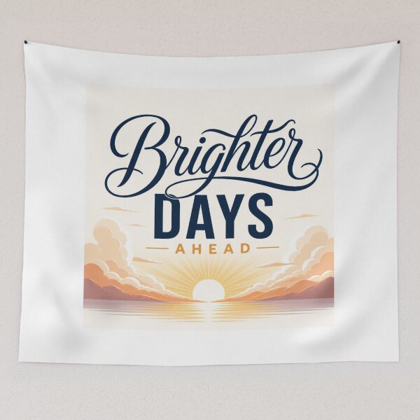 Item preview, Brighter Days Ahead Inspirational Christian Quote Design for Hope and Faith designed and sold by Paltooproducts.