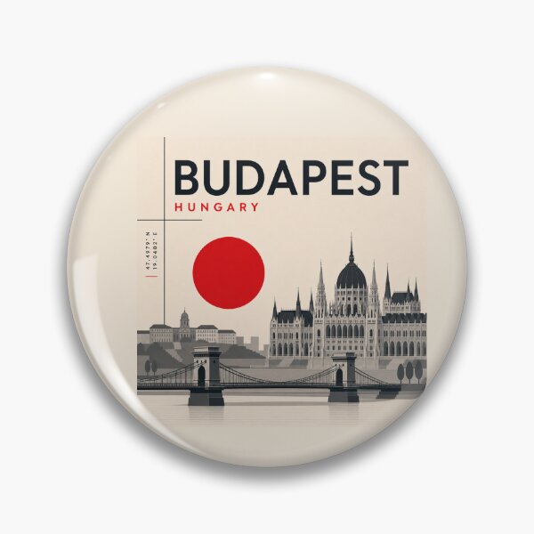 Artikelvorschau, Budapest-Poster im Schweizer Stil entworfen und verkauft von CMYKStudio.