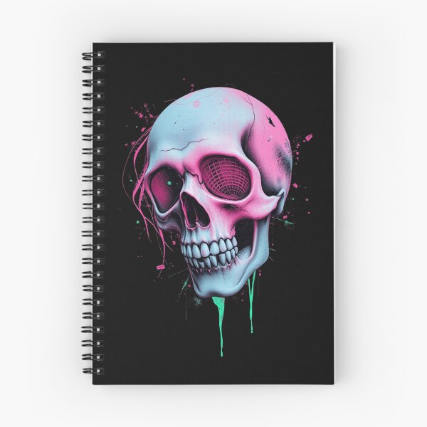 Item preview, 3D Neon Cyber Grid Skull Art designed and sold by ERODED SELF.