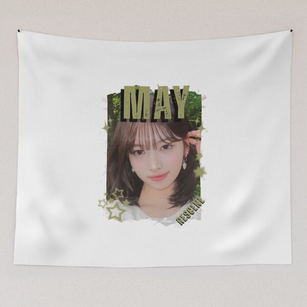 Item preview, Rescenee May Global Vocal KPOP Girl Group Black and White Collage Digital Art Portrait designed and sold by AJUNICE STUDIO.