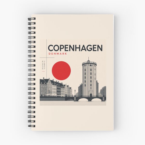 Item preview, Copenhagen swiss style poster designed and sold by CMYKStudio.