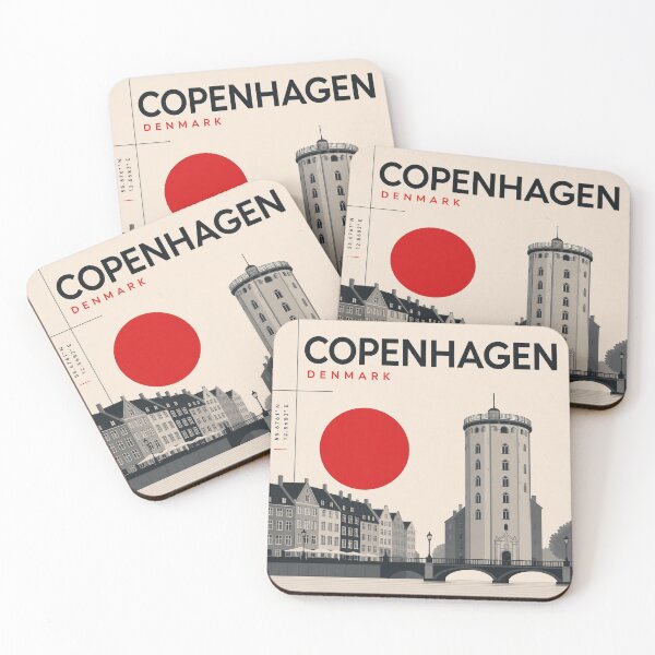 Item preview, Copenhagen swiss style poster designed and sold by CMYKStudio.