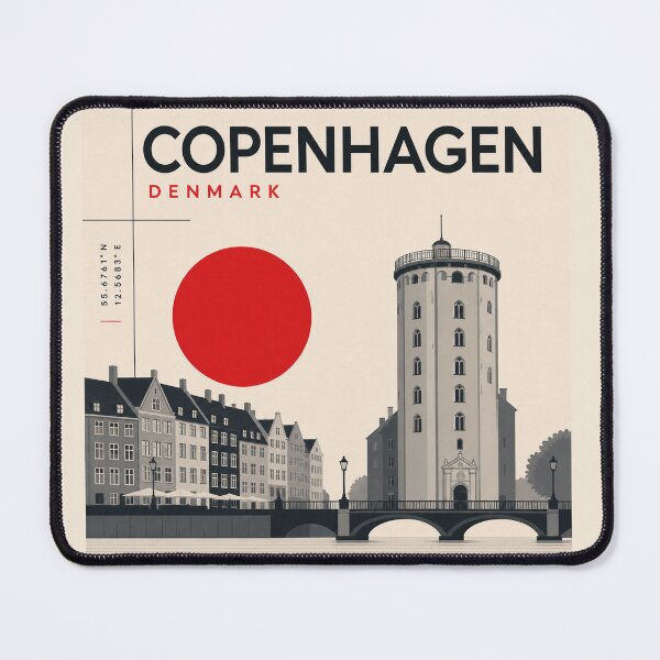 Item preview, Copenhagen swiss style poster designed and sold by CMYKStudio.