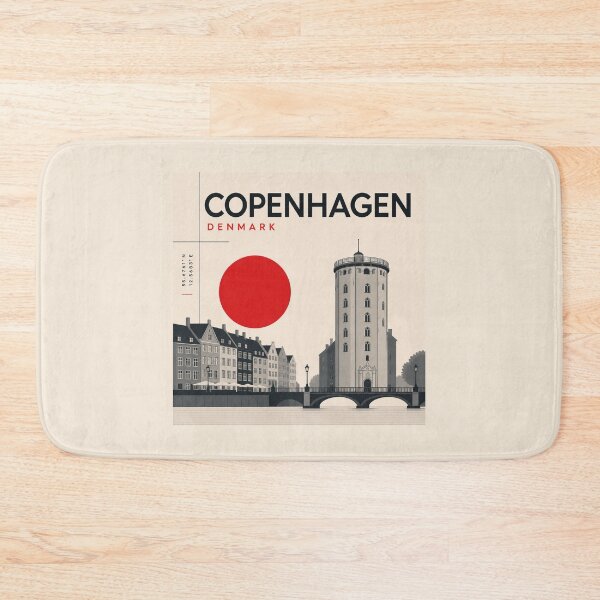 Item preview, Copenhagen swiss style poster designed and sold by CMYKStudio.