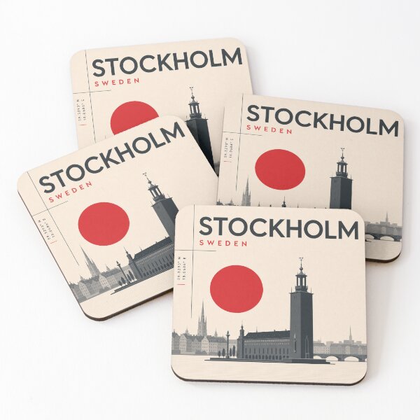 Item preview, Stockholm swiss style poster designed and sold by CMYKStudio.