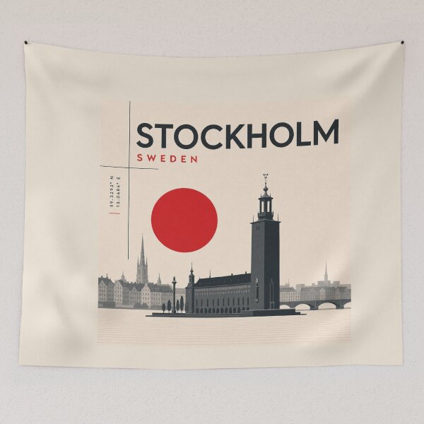 Item preview, Stockholm swiss style poster designed and sold by CMYKStudio.