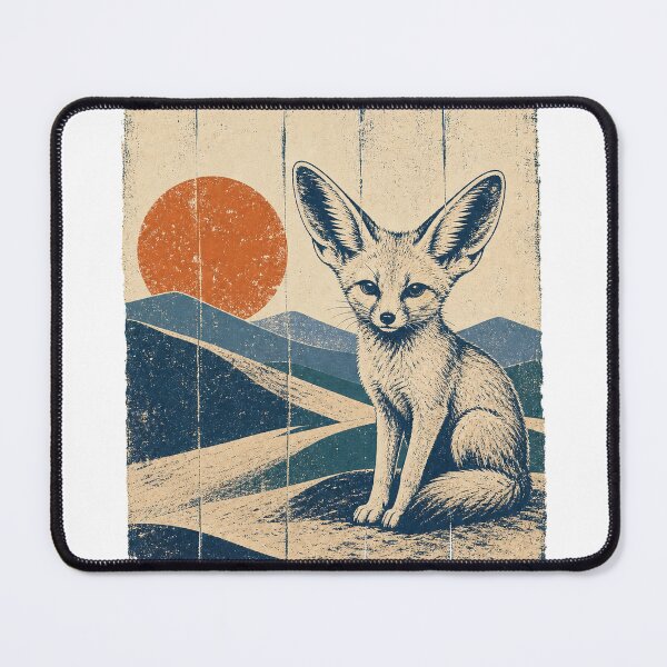 Item preview, Fennec Fox in the Sand Dunes Wild Animal Animal Portrait designed and sold by VisualArtsOasis.