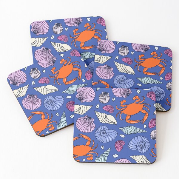 Item preview, Crabs & Seashells designed and sold by Elizabeth Weglein.