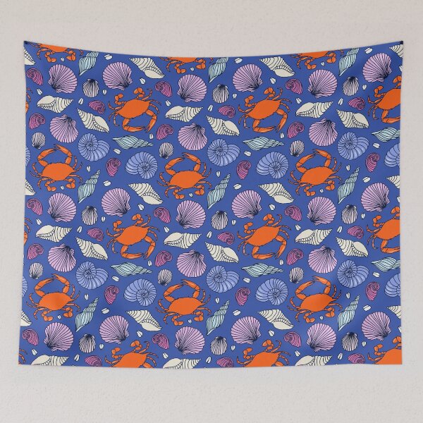 Item preview, Crabs & Seashells designed and sold by Elizabeth Weglein.