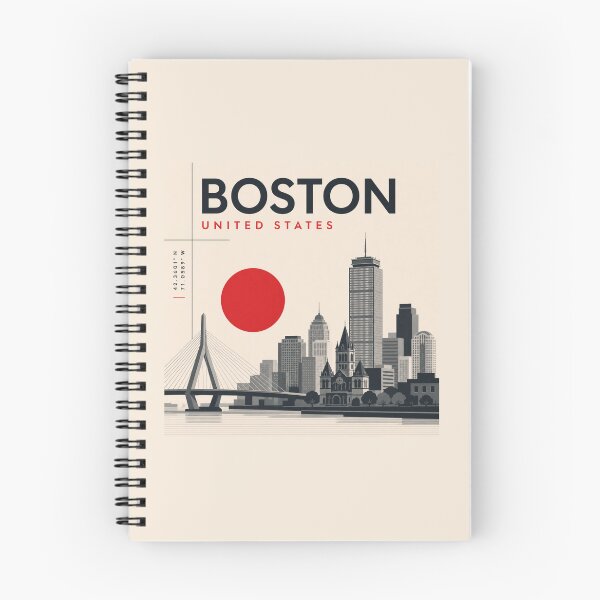 Item preview, Boston swiss style poster designed and sold by CMYKStudio.