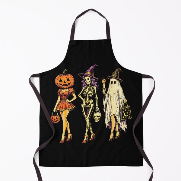 Item preview, Halloween Spooky Girl Squad Skeleton Ghost Pumpkin designed and sold by Rahamkshop.