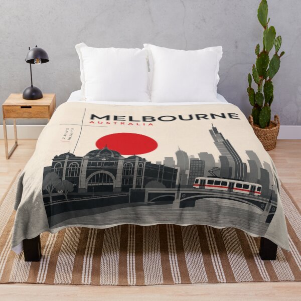 Item preview, Melbourne swiss style poster designed and sold by CMYKStudio.