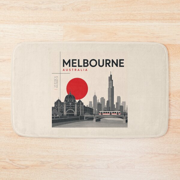 Item preview, Melbourne swiss style poster designed and sold by CMYKStudio.