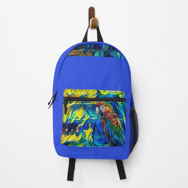 Item preview, Rainbow Parrot with Abstract Swirls designed and sold by CyndiEpps.