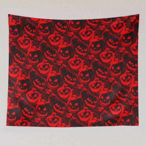 Item preview, Glowing Red Pumpkins Pattern designed and sold by Shy Fractal Designs.