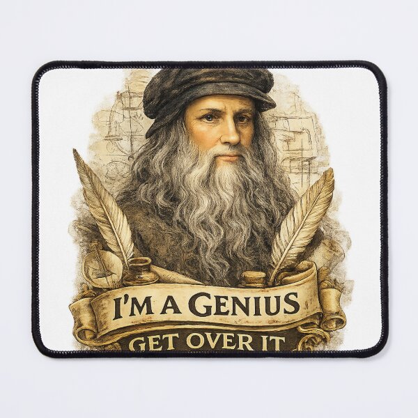 Item preview, Leonardo Da Vinci Genius designed and sold by MixPhoneCases.
