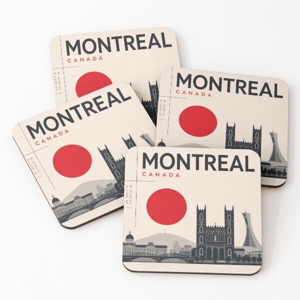 Item preview, Montreal swiss style poster designed and sold by CMYKStudio.