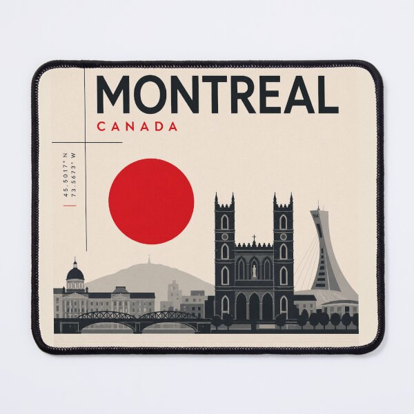 Item preview, Montreal swiss style poster designed and sold by CMYKStudio.
