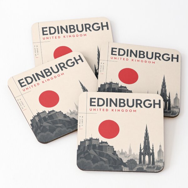 Item preview, Edinburgh swiss style poster designed and sold by CMYKStudio.