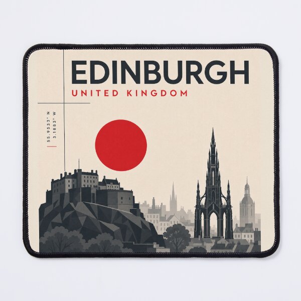 Item preview, Edinburgh swiss style poster designed and sold by CMYKStudio.