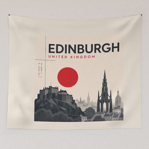 Item preview, Edinburgh swiss style poster designed and sold by CMYKStudio.