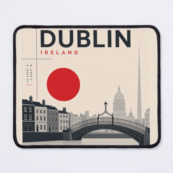 Item preview, Dublin swiss style poster designed and sold by CMYKStudio.