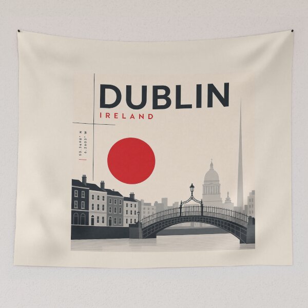 Item preview, Dublin swiss style poster designed and sold by CMYKStudio.