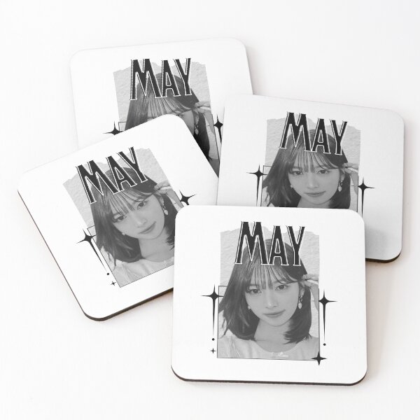 Item preview, Rescenee May Global Vocal KPOP Girl Group Black and White Collage Digital Art Portrait designed and sold by AJUNICE STUDIO.