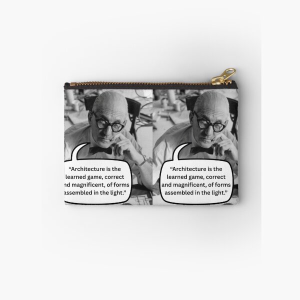 Item preview, Le Corbusier portrait with architecture quote designed and sold by Archysketch.