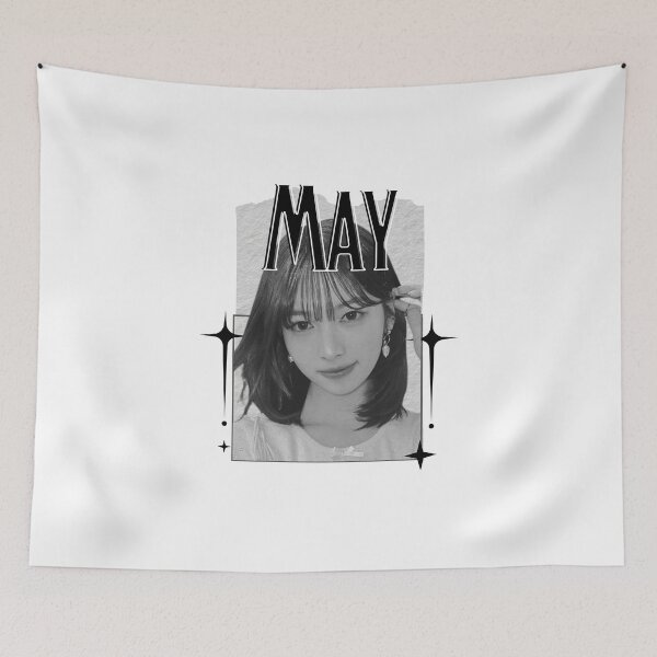Item preview, Rescenee May Global Vocal KPOP Girl Group Black and White Collage Digital Art Portrait designed and sold by AJUNICE STUDIO.