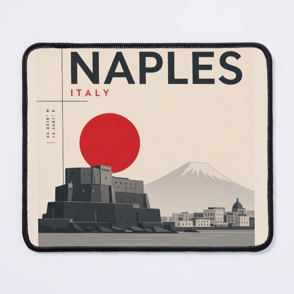 Item preview, Naples swiss style poster designed and sold by CMYKStudio.