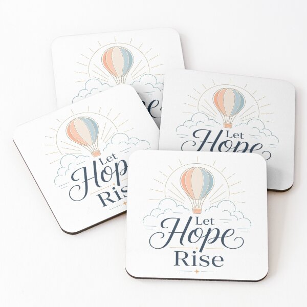 Item preview, Let Hope Rise Christian Inspirational Quote Design for Faith and Encouragement designed and sold by Paltooproducts.