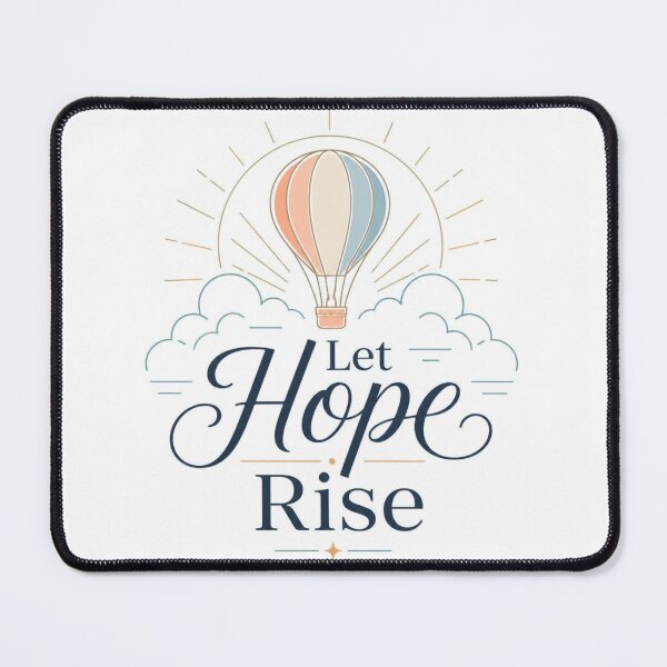 Item preview, Let Hope Rise Christian Inspirational Quote Design for Faith and Encouragement designed and sold by Paltooproducts.