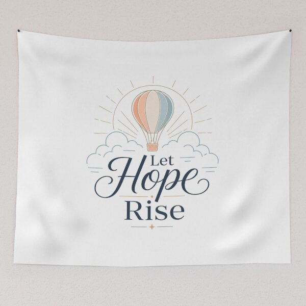 Item preview, Let Hope Rise Christian Inspirational Quote Design for Faith and Encouragement designed and sold by Paltooproducts.