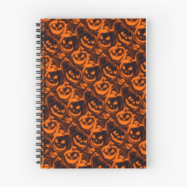 Item preview, Glowing Orange Pumpkins Pattern designed and sold by Shy Fractal Designs.