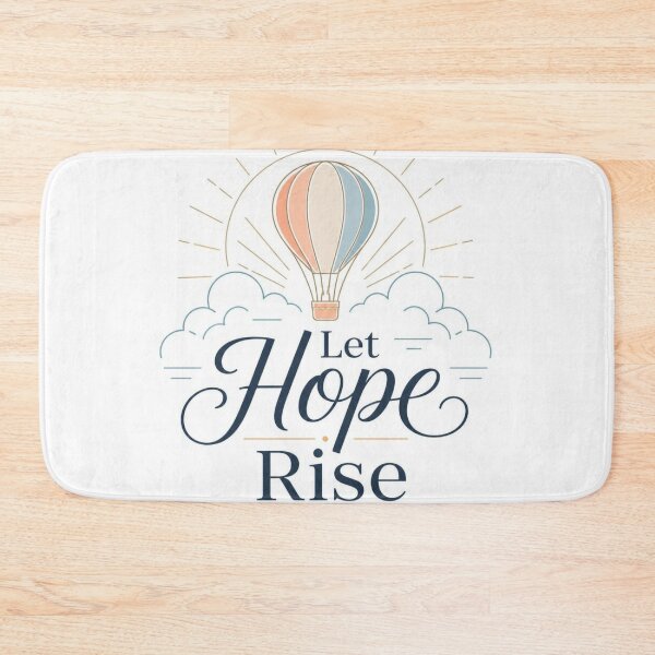 Item preview, Let Hope Rise Christian Inspirational Quote Design for Faith and Encouragement designed and sold by Paltooproducts.