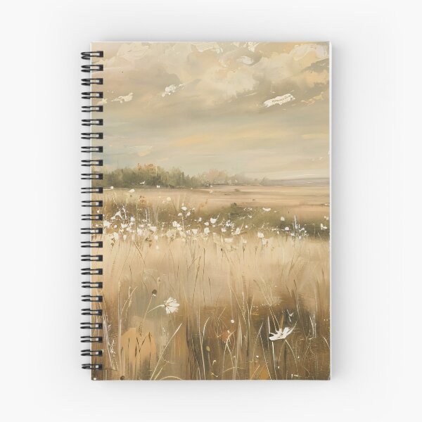 Item preview, Golden Meadow Wildflower Field Oil Painting Art designed and sold by Jozefin's Studio.