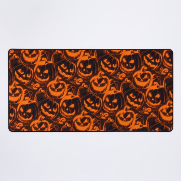 Item preview, Glowing Orange Pumpkins Pattern designed and sold by Shy Fractal Designs.