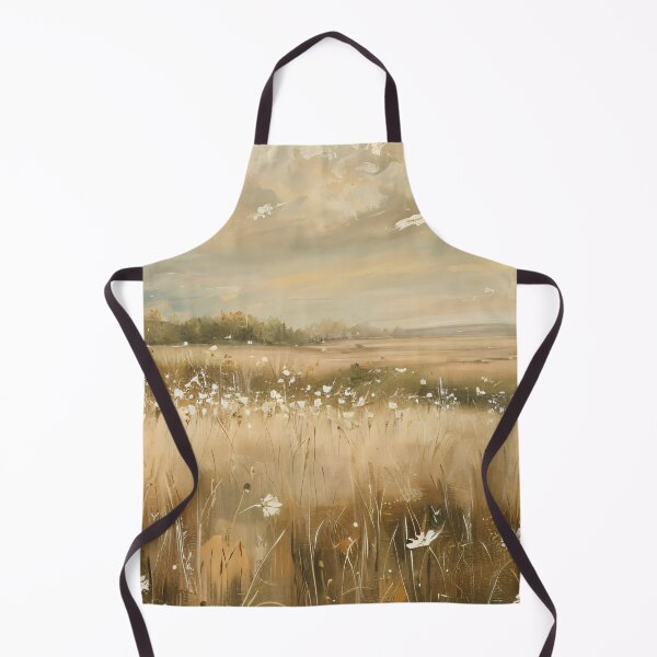 Item preview, Golden Meadow Wildflower Field Oil Painting Art designed and sold by Jozefin's Studio.