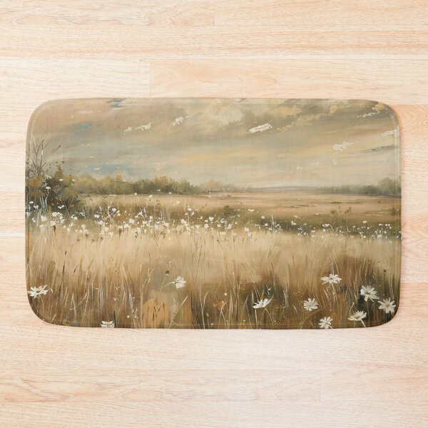 Item preview, Golden Meadow Wildflower Field Oil Painting Art designed and sold by Jozefin's Studio.